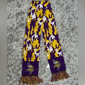 Purple and Yellow Minnesota Vikings Camouflage Scarf